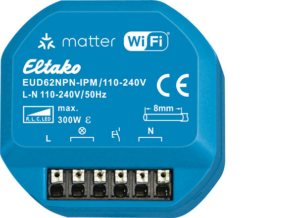 Eltako Matter 300W Universal LED Smart Dimmer Module - 30062007