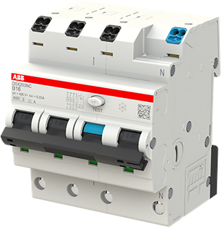 Abb Dsx203nc B16 A30 Rccb Disjoncteur Différentiel 3P+N - 2Csr256192R1165
