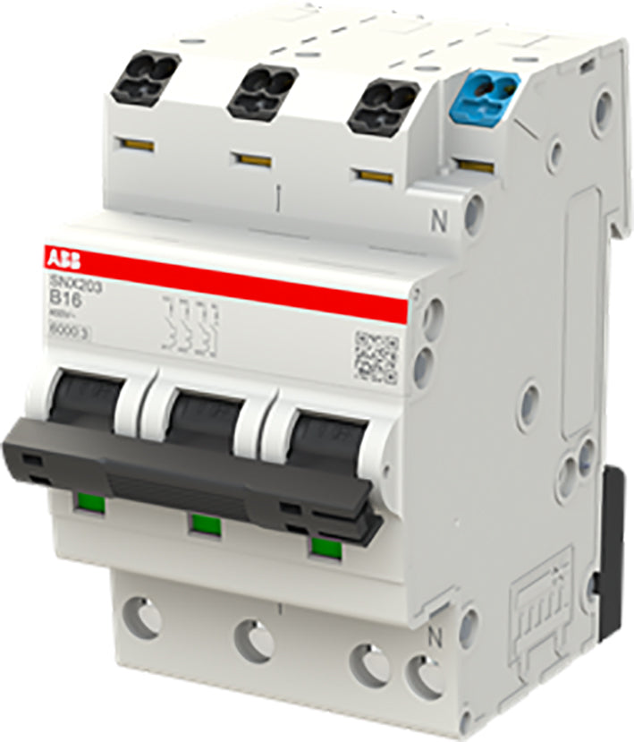 ABB SNX203-B16 Disjoncteur 3 Pôles+N 16A Courbe B - 2CSS256301R0165