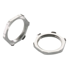 Pflitsch EMC M16 Nickel-Plated Brass Lock Nut - GMM216/7PA [2 Pieces]