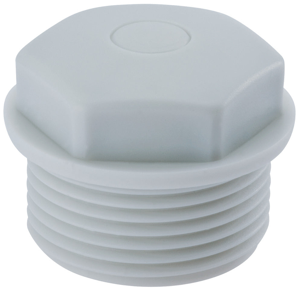 M32x1.5 Polyethylene Blind Stop Plug White - 1282320050 [20 Pieces]