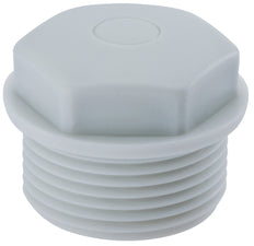 M32x1.5 Polyethylene Blind Stop Plug White - 1282320050 [20 Pieces]