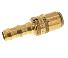 Laiton DN 6 Embout de raccord de moule 9,5 mm Pilier de tuyau Protection contre le déverrouillage Double obturation