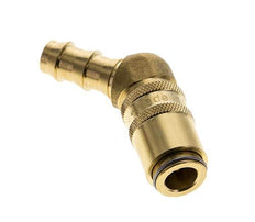 Laiton DN 6 (Micro) Manchon d'accouplement d'air 9.5 mm Pilier de tuyau double obturation