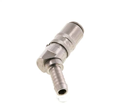 Acier inoxydable DN 6 (Micro) Manchon d'accouplement d'air douille 9 mm Pilier de tuyau