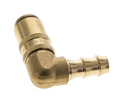 Laiton DN 6 (Micro) Manchon d'accouplement d'air 9.5 mm Pilier de tuyau double obturation