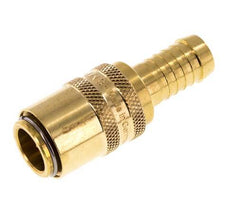 Brass DN 9 Mold Coupling Socket 13 mm Hose Pillar Double Shut-Off