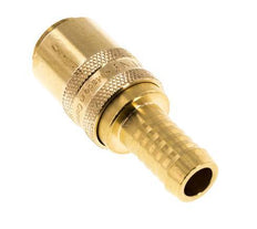 Brass DN 9 Mold Coupling Socket 13 mm Hose Pillar Double Shut-Off