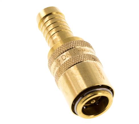 Raccord d'air DN 9 en laiton Embout de tuyau de 13 mm Double obturation