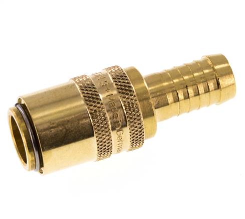 Raccord d'air DN 9 en laiton Embout de tuyau de 13 mm Double obturation
