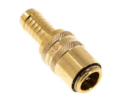Brass DN 9 Mold Coupling Socket 13 mm Hose Pillar Double Shut-Off