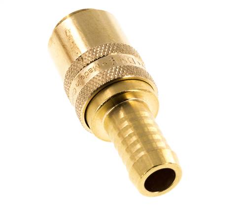 Raccord d'air DN 9 en laiton Embout de tuyau de 13 mm Double obturation