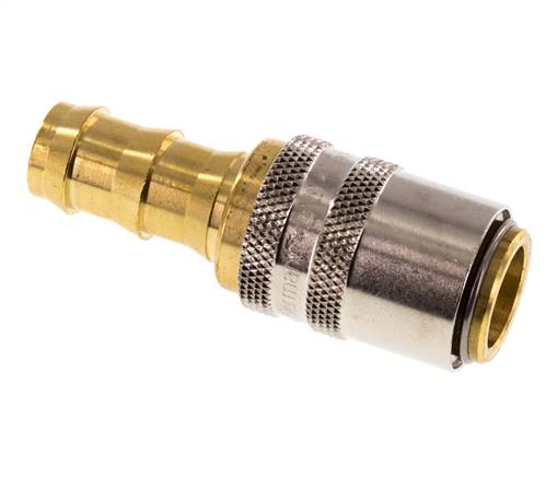 Laiton DN 9 Manchon d'accouplement d'air 12.7 mm Pilier de tuyau