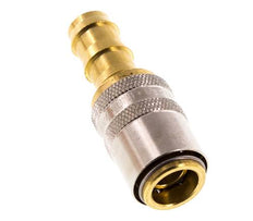 Laiton DN 9 Manchon d'accouplement d'air 12.7 mm Pilier de tuyau