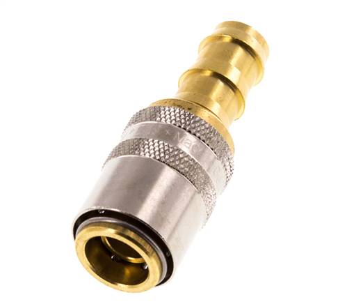 Laiton DN 9 Manchon d'accouplement d'air 12.7 mm Pilier de tuyau