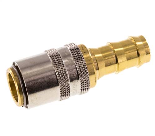 Laiton DN 9 Manchon d'accouplement d'air 12.7 mm Pilier de tuyau