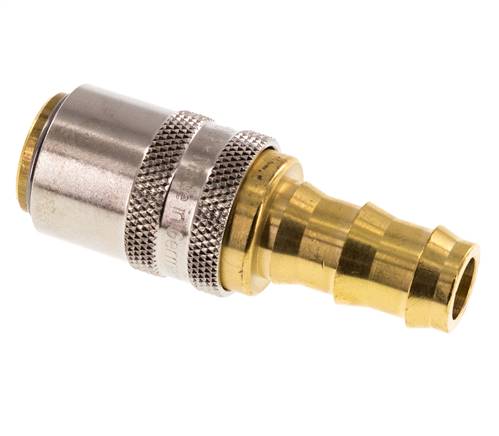 Laiton DN 9 Manchon d'accouplement d'air 12.7 mm Pilier de tuyau