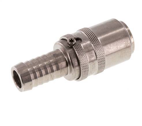 Stainless Steel DN 9 Mold Coupling Socket 13 mm Hose Pillar