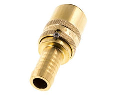 Laiton DN 9 Manchon d'accouplement de moule Prise 13 mm Pilier de tuyau Protection contre le déverrouillage Double obturation