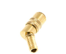 Laiton DN 9 (Micro) Manchon d'accouplement d'air 13 mm Pilier de tuyau double obturation