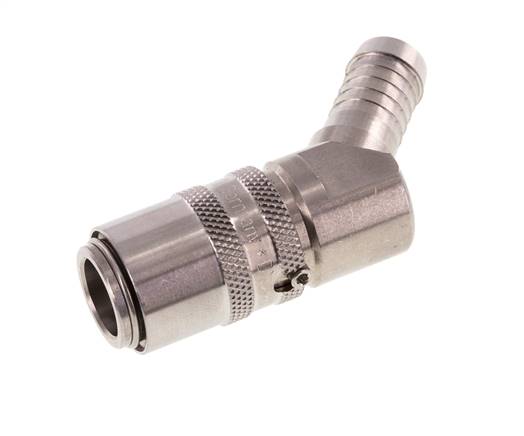 Acier inoxydable DN 9 (Micro) Manchon d'accouplement d'air douille 13 mm Pilier de tuyau