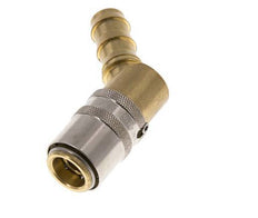 Brass DN 9 Mold Coupling Socket 12.7 mm Hose Pillar Unlocking Protection 45-deg
