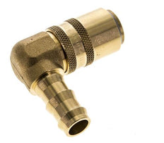 Laiton DN 9 (Micro) Manchon d'accouplement d'air 12.7 mm Pilier de tuyau double obturation