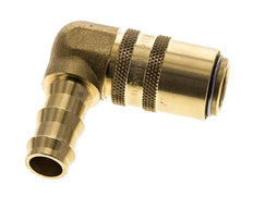 Laiton DN 9 (Micro) Manchon d'accouplement d'air 12.7 mm Pilier de tuyau double obturation