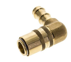 Laiton DN 9 (Micro) Manchon d'accouplement d'air 12.7 mm Pilier de tuyau double obturation
