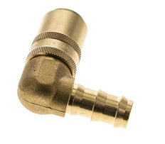 Laiton DN 9 (Micro) Manchon d'accouplement d'air 12.7 mm Pilier de tuyau double obturation