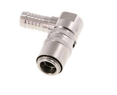 Stainless Steel DN 9 Mold Coupling Socket 13 mm Hose Pillar 90-deg