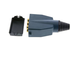 Bouchon multi-accouplement en laiton 6x6 mm Raccords instantanés Double obturation
