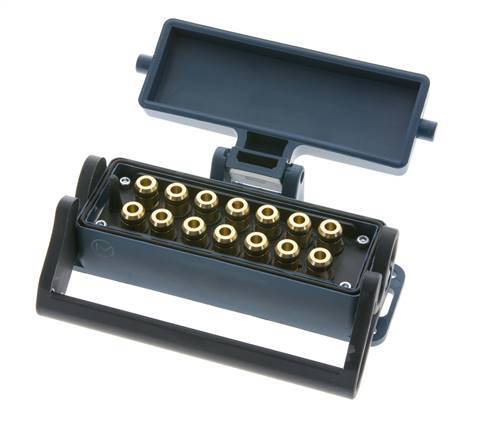 Douille multi-accouplement en laiton 14x6 mm Raccords à enfoncer Protection contre le déverrouillage
