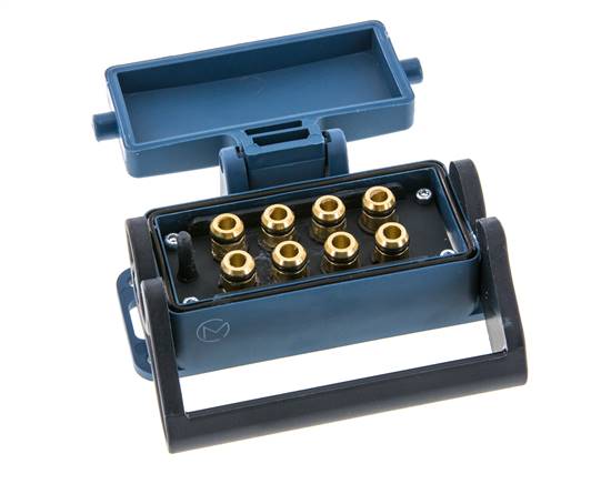 Douille multi-accouplement en laiton 8x8 mm Connexions Push-in Protection contre le déverrouillage