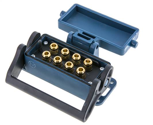 Douille multi-accouplement en laiton 8x8 mm Connexions Push-in Protection contre le déverrouillage