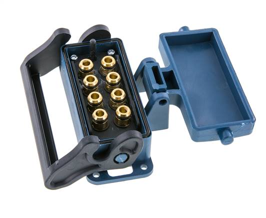 Douille multi-accouplement en laiton 8x8 mm Connexions Push-in Protection contre le déverrouillage