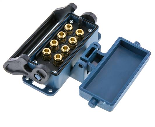 Douille multi-accouplement en laiton 8x8 mm Connexions Push-in Protection contre le déverrouillage