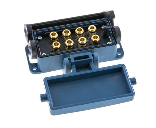 Douille multi-accouplement en laiton 8x8 mm Connexions Push-in Protection contre le déverrouillage