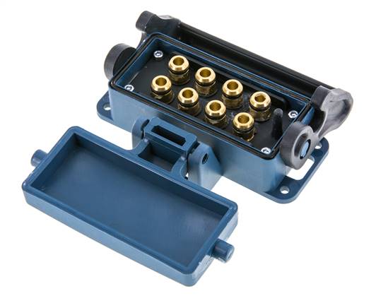 Douille multi-accouplement en laiton 8x8 mm Connexions Push-in Protection contre le déverrouillage