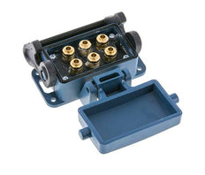 Laiton Multi-coupling Socket 6x6 mm Push-in Connections Unlocking Protection Double Shut-Off