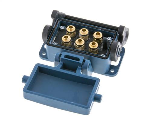 Laiton Multi-coupling Socket 6x6 mm Push-in Connections Unlocking Protection Double Shut-Off