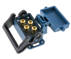 Douille multi-accouplement en laiton 4x8 mm Raccords à enfoncer Protection contre le déverrouillage Double obturation
