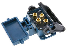 Douille multi-accouplement en laiton 4x8 mm Raccords à enfoncer Protection contre le déverrouillage Double obturation