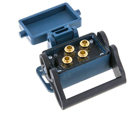 Douille multi-accouplement en laiton 4x8 mm Raccords à enfoncer Protection contre le déverrouillage Double obturation
