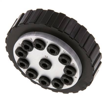 POM Bouchon multi-accouplement 12x4 mm Raccords instantanés Vide