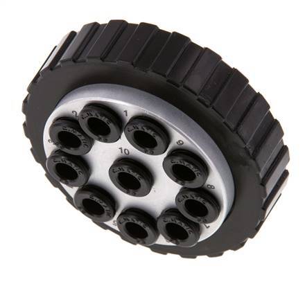 POM Bouchon multi-accouplement 10x6 mm Raccords instantanés Vide