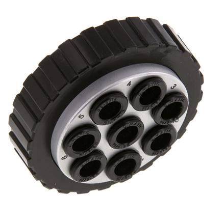 POM Bouchon multi-coupleur 8x8 mm Connexions Push-in Vide