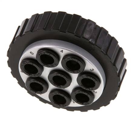 POM Bouchon multi-coupleur 8x8 mm Connexions Push-in Vide