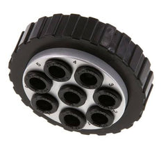 POM Bouchon multi-coupleur 8x8 mm Connexions Push-in Vide
