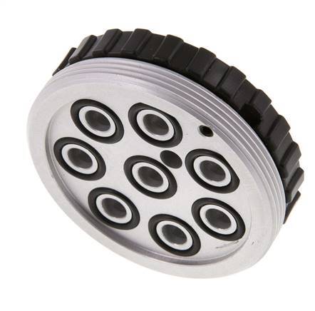 POM Multi-coupling Socket 8x8 mm Push-in Connections Vacuum